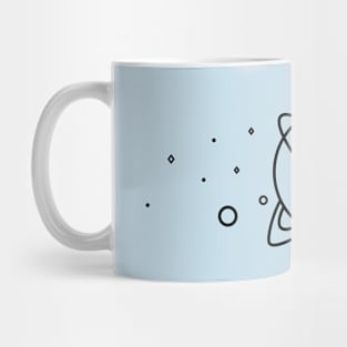 Saturn 1 on light Mug